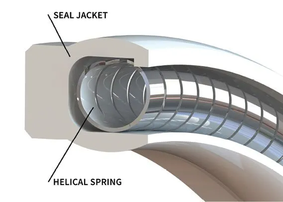 Helical Spring Energized Rod Seal - Hansealing