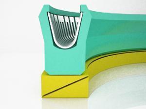 Extreme Pressure Dual Back-Up Ring Seal (For Dynamic Sealing, Pressure up to 200 MPa)