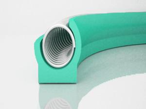 External Wiper Bore Canted Coil Spring Seal(For Reciprocating Motion, Pressure up to 20 MPa)