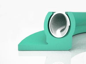 Flanged Static Canted Coil Spring Seal