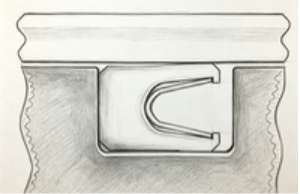 Closed gland – piston sealing