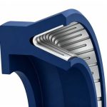 Flanged cantilever spring seal