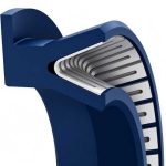 Flanged cantilever spring seal