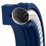 multi lip helical spring rod or piston seal