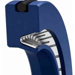 single lip cantilever v spring loaded rotary shaft seal for extreme environments