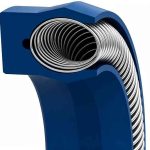standard symmetrical canted coil spring rod or piston seal