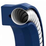 standard symmetrical helical spring rod or piston seal